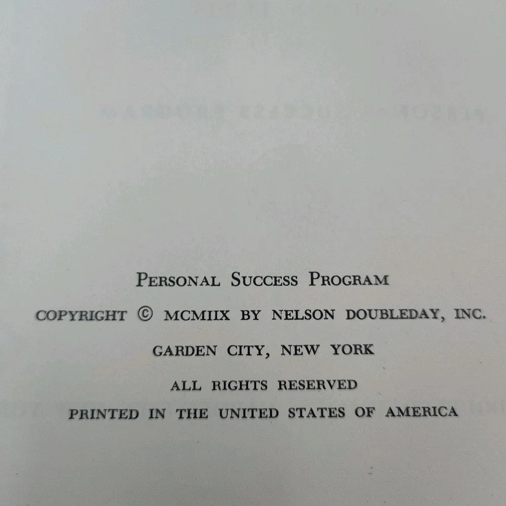Nelson Double Days Personal Success 9 Books 50's‎ Fix Problems SEE BB11.2GU3337